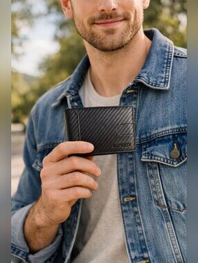 NEW❣️Men's Wallet. Runbox Slim Money Clip RFID Blocking 11 Card Holder